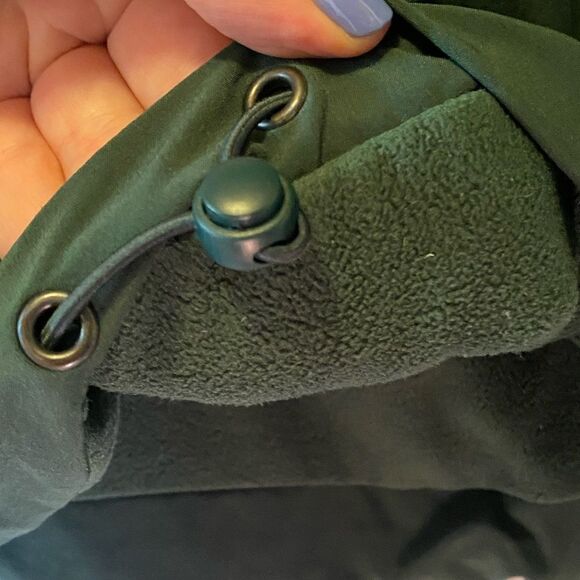 GapFit Reversible Recycled Half-Zip Windbreaker Pullover Green Women’s Large - Picture 5 of 7